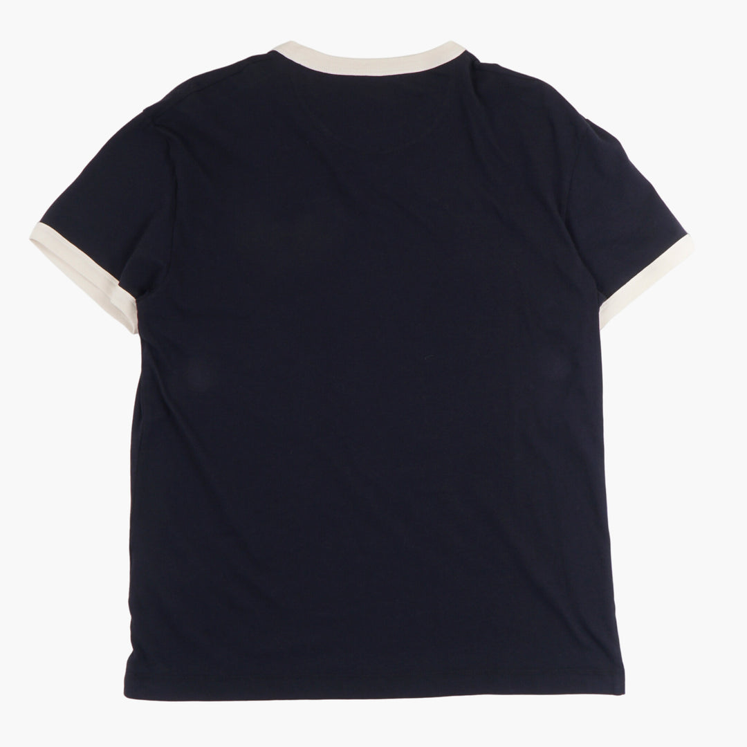 Valentino Luxury Navy-White T-shirts and Polos - Made in Italy