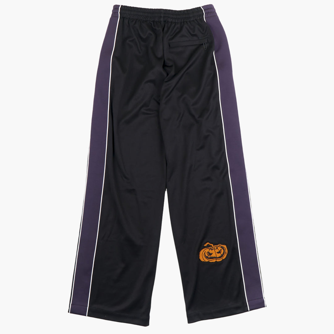 Off-White Black-Multi Trousers with Logo Patches and Elastic Waistband