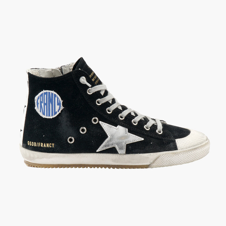 Golden Goose Men's Black Leather Hi Top Sneakers