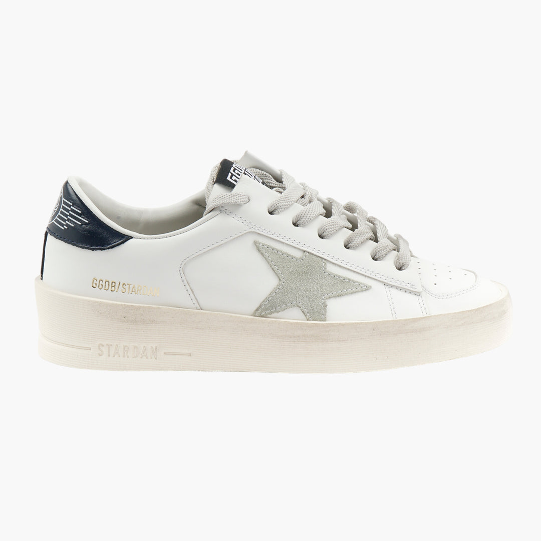 Golden Goose Sneakers White with Signature Star Patch and Distressed Details