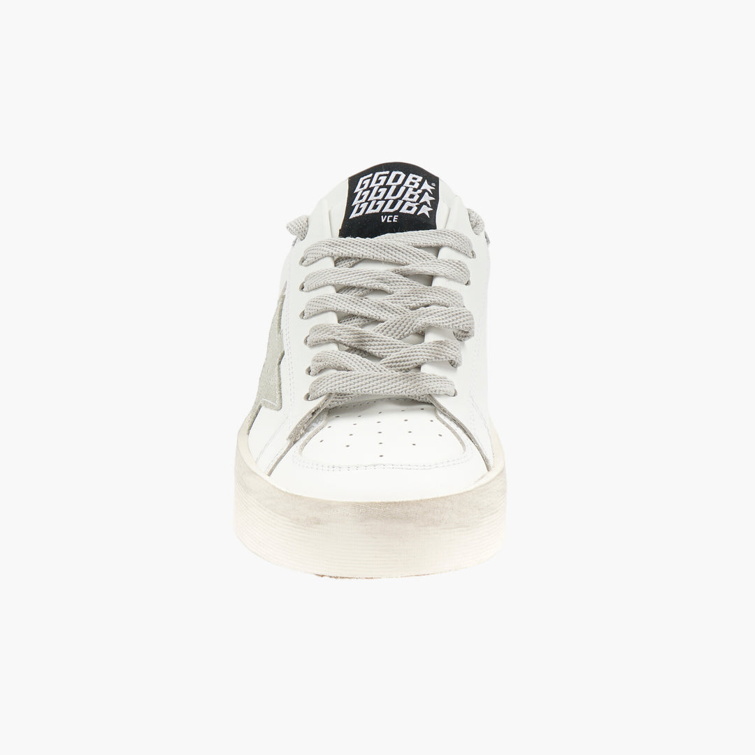 Golden Goose Sneakers White with Signature Star Patch and Distressed Details