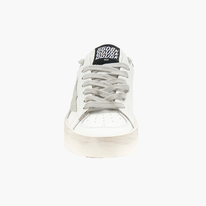 Golden Goose Sneakers White with Signature Star Patch and Distressed Details