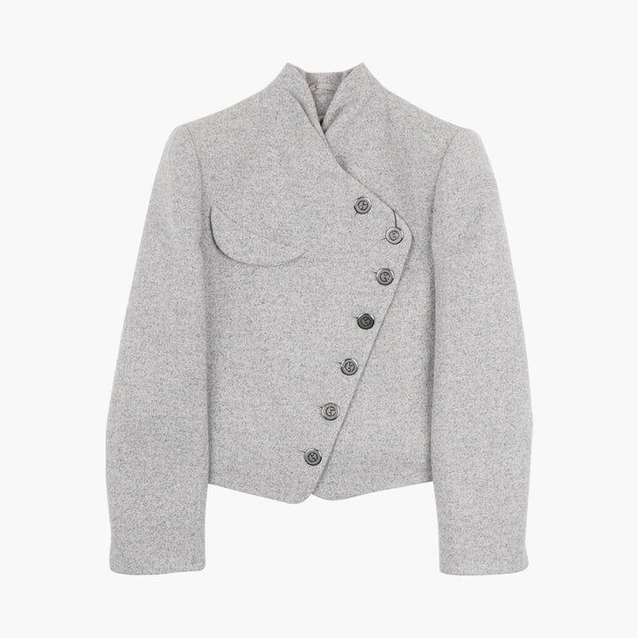 GIORGIO ARMANI Elegant Tailored Jacket in Soft Grey - Made in Italy