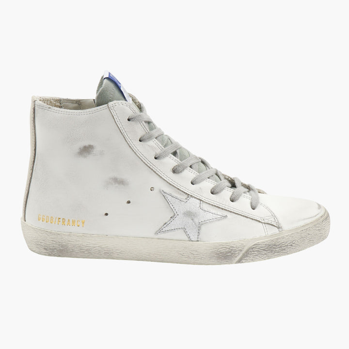 Golden Goose White Sneakers with Iconic Star Design - Made in Italy