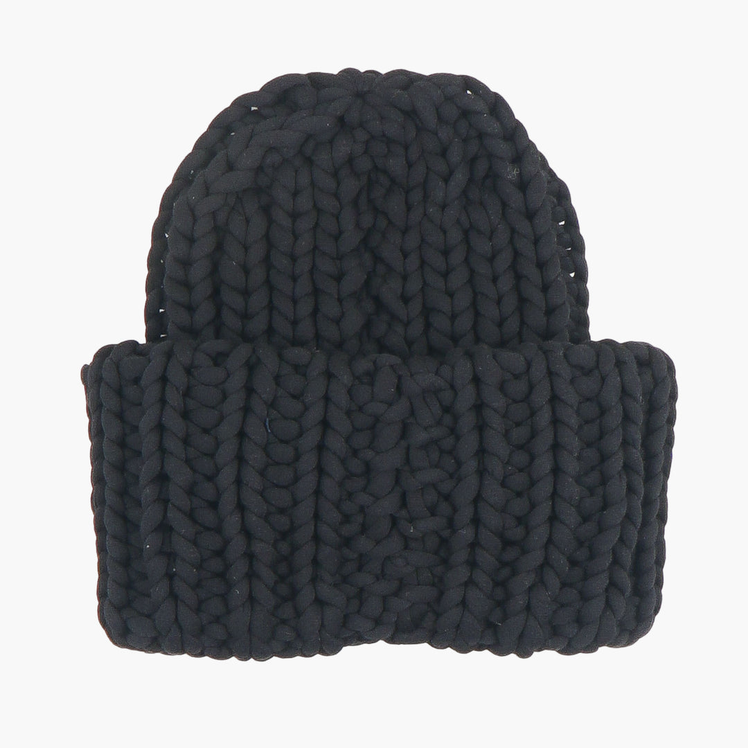 Cappello in maglia spessa nera Dsquared2 - Elegante accessorio invernale