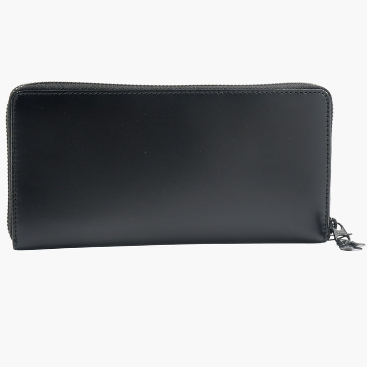 Comme des Garçons Wallets Black Leather Zip-Around Wallet