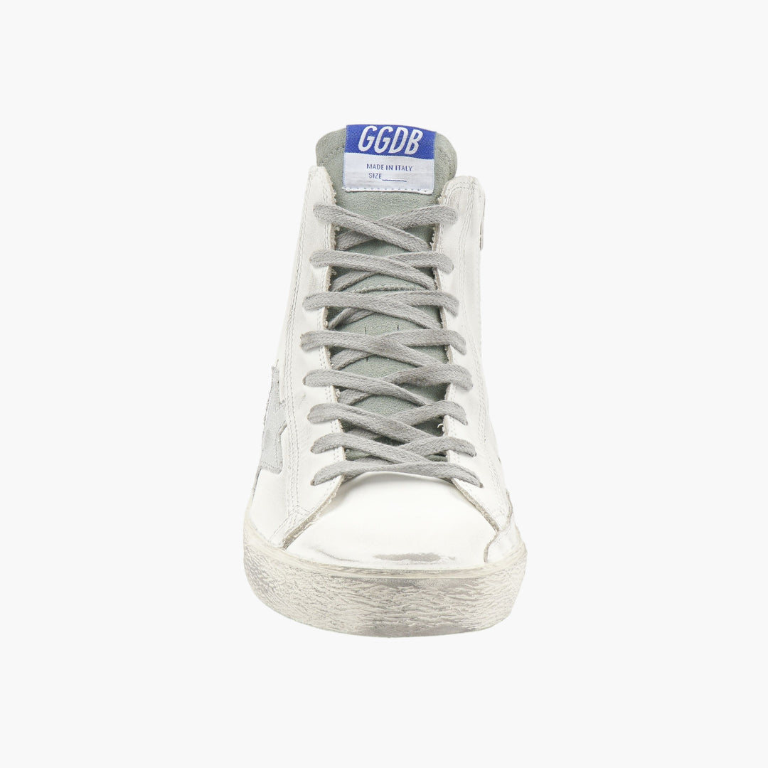 Golden Goose White Sneakers with Iconic Star Design - Made in Italy