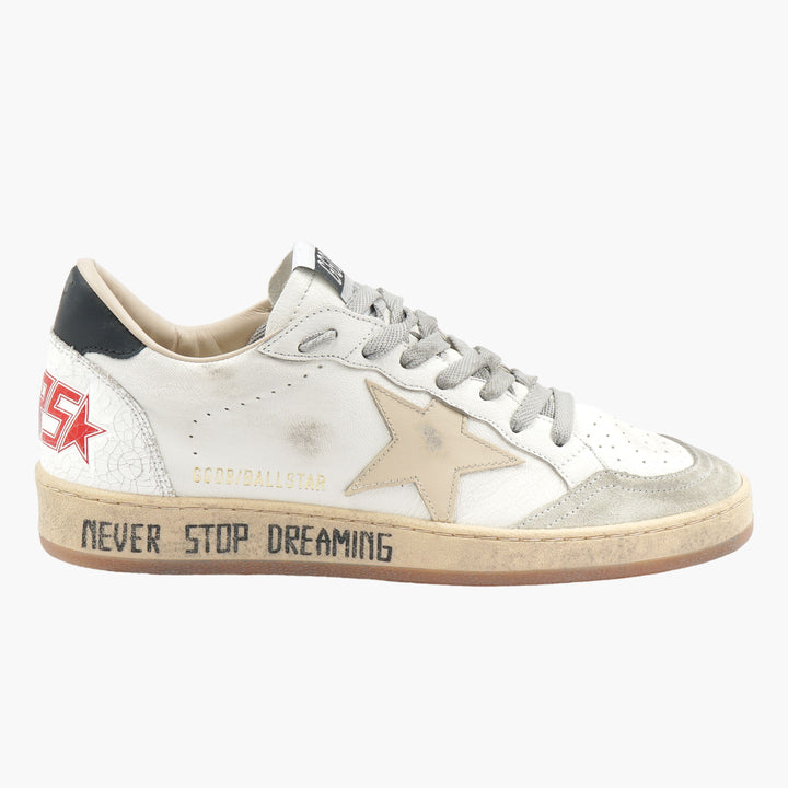 Golden Goose Sneakers - White Black Multi Casual Chic Style with Iconic Star Detailing