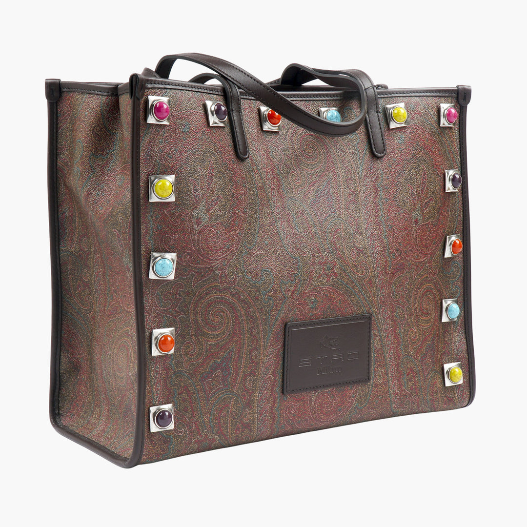 Borsa Etro multicolore con motivo Paisley - Design artistico vibrante