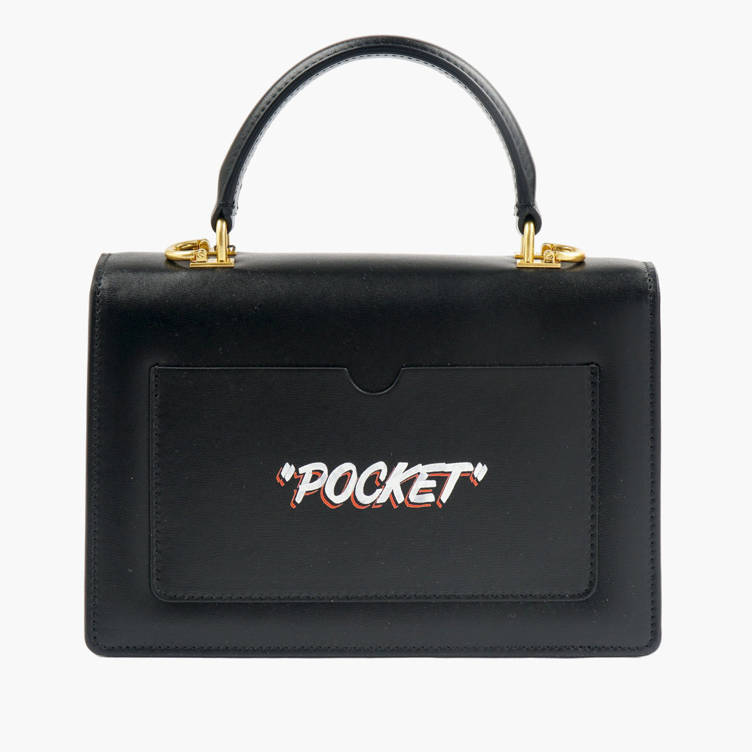 Off-White Black Bag - Chic Statement Accessory with Iconic Design and Versatile Strap