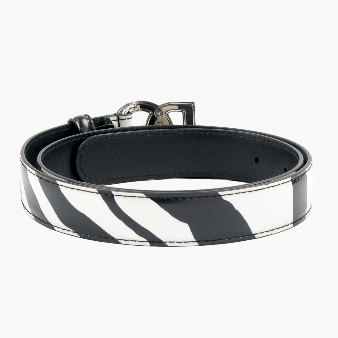 Dolce & Gabbana Black Belt with Signature Buckle