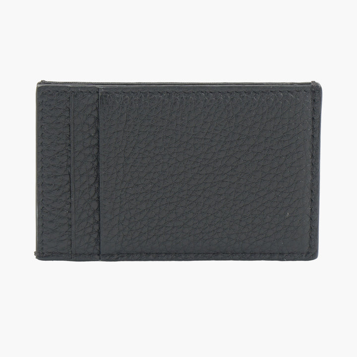 Fendi Baguette Leather Bi-Fold Card Holder Black