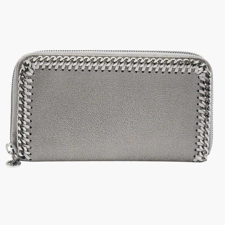 Stella McCartney Women's Grey-Silver Sustainable Wallet with Chain Detail