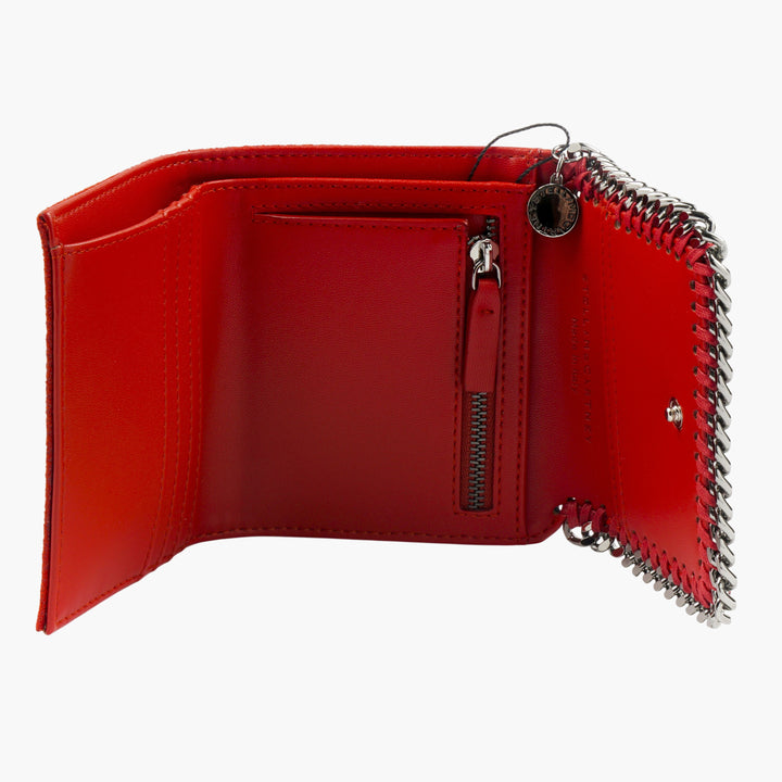 Stella McCartney Red Wallet with Chain Accents