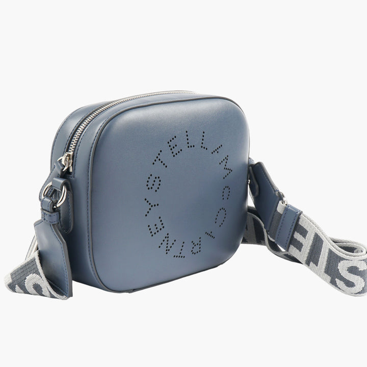 Borsa ecologica blu Stella McCartney con tracolla regolabile