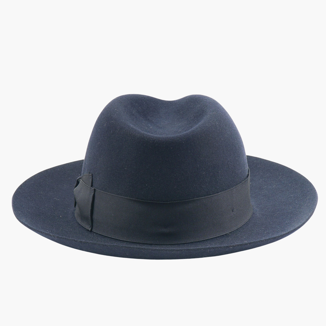 Cappello Fedora Blu Fatto a Mano Borsalino - Eleganza senza tempo e artigianalità dall'Italia