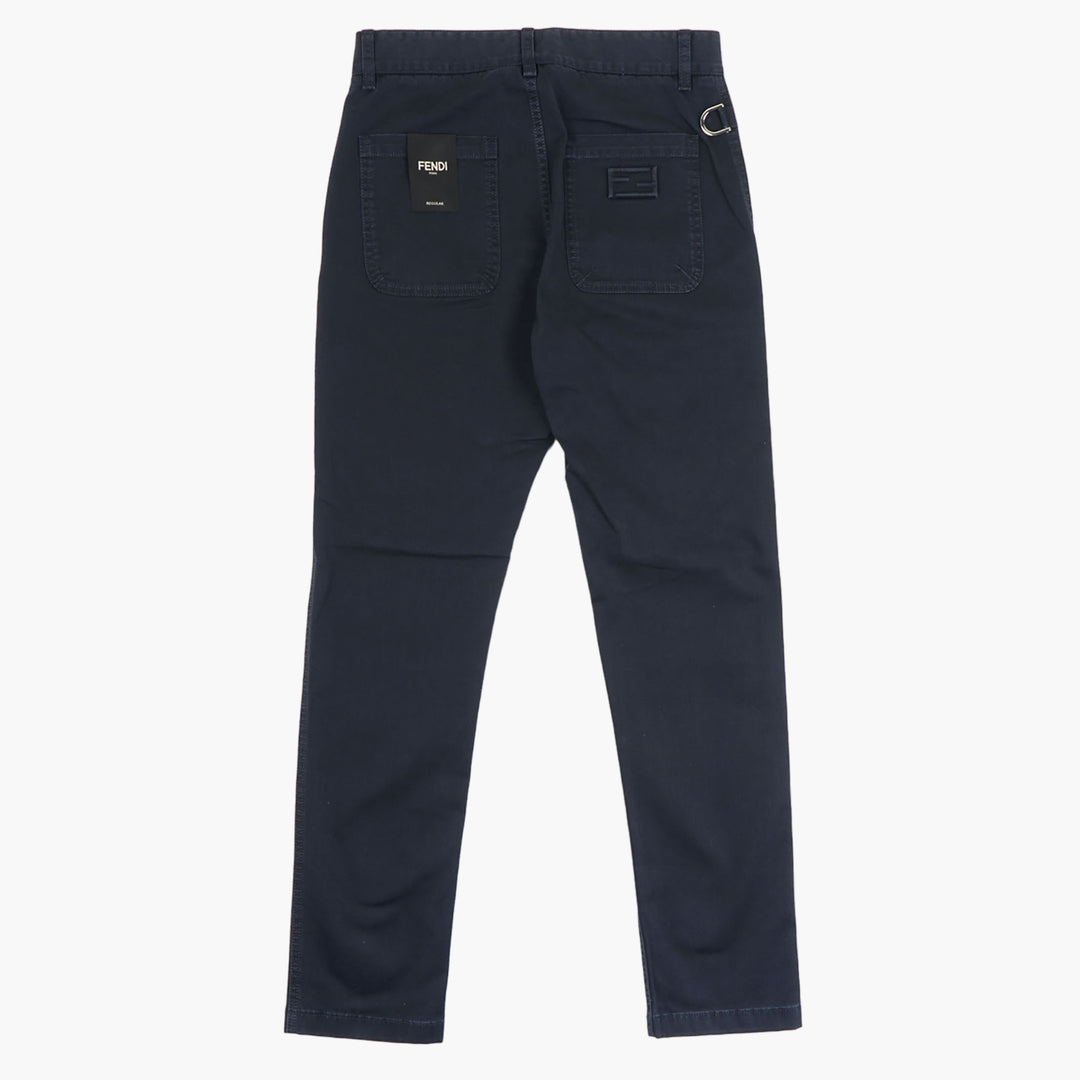 Fendi Blue Tailored Trousers - Made in Italy, Elegant and Versatile Design