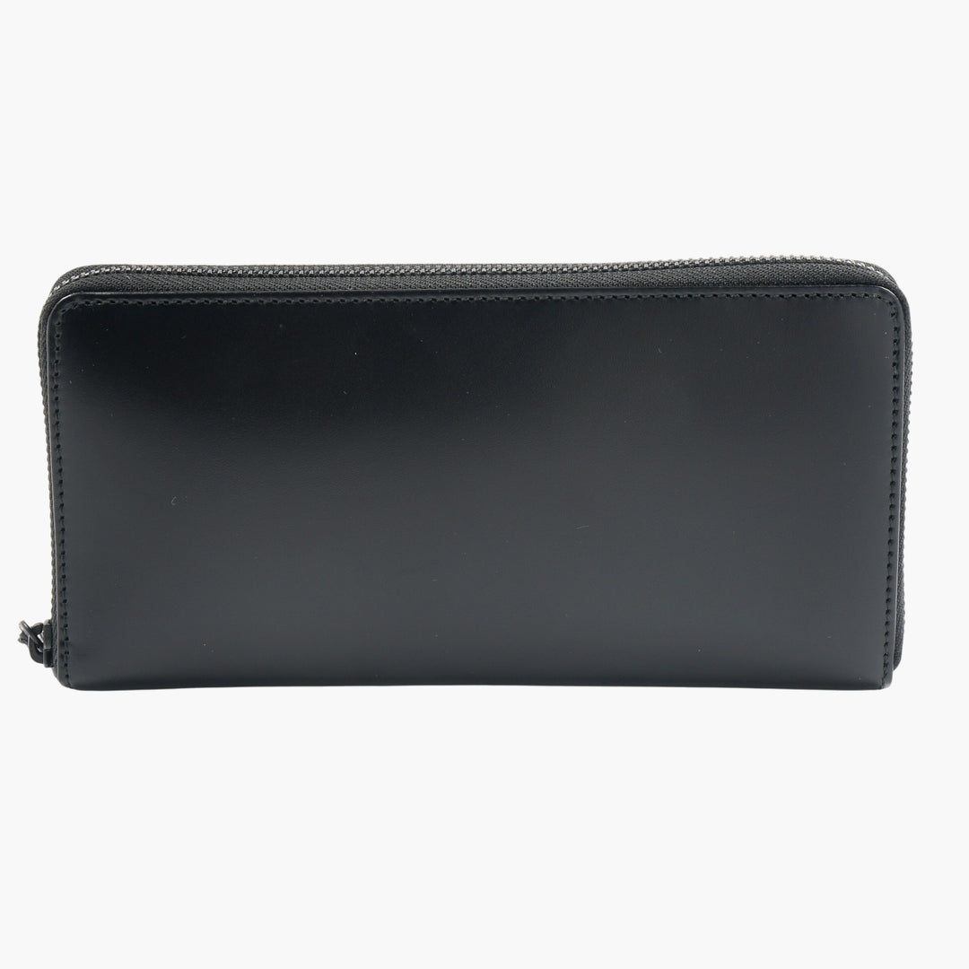 Comme des Garçons Wallets Black Leather Zip-Around Wallet