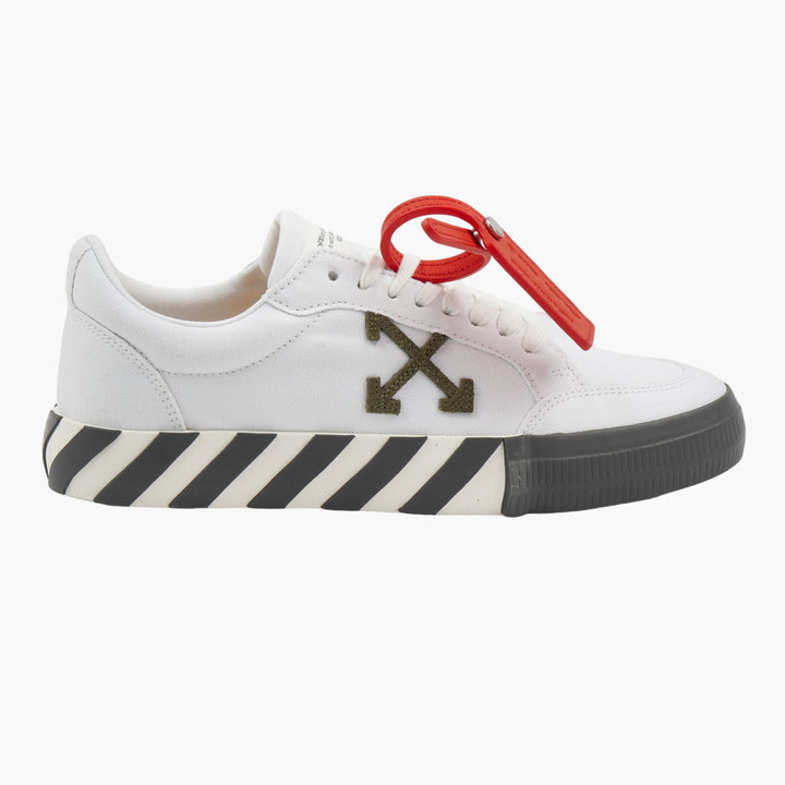 Off-White Iconic Arrow Motif Sneakers - White-Grey-Green