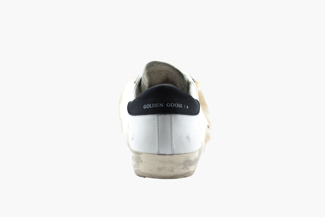 Golden Goose Distressed Look Premium Sneakers - White Black Beige