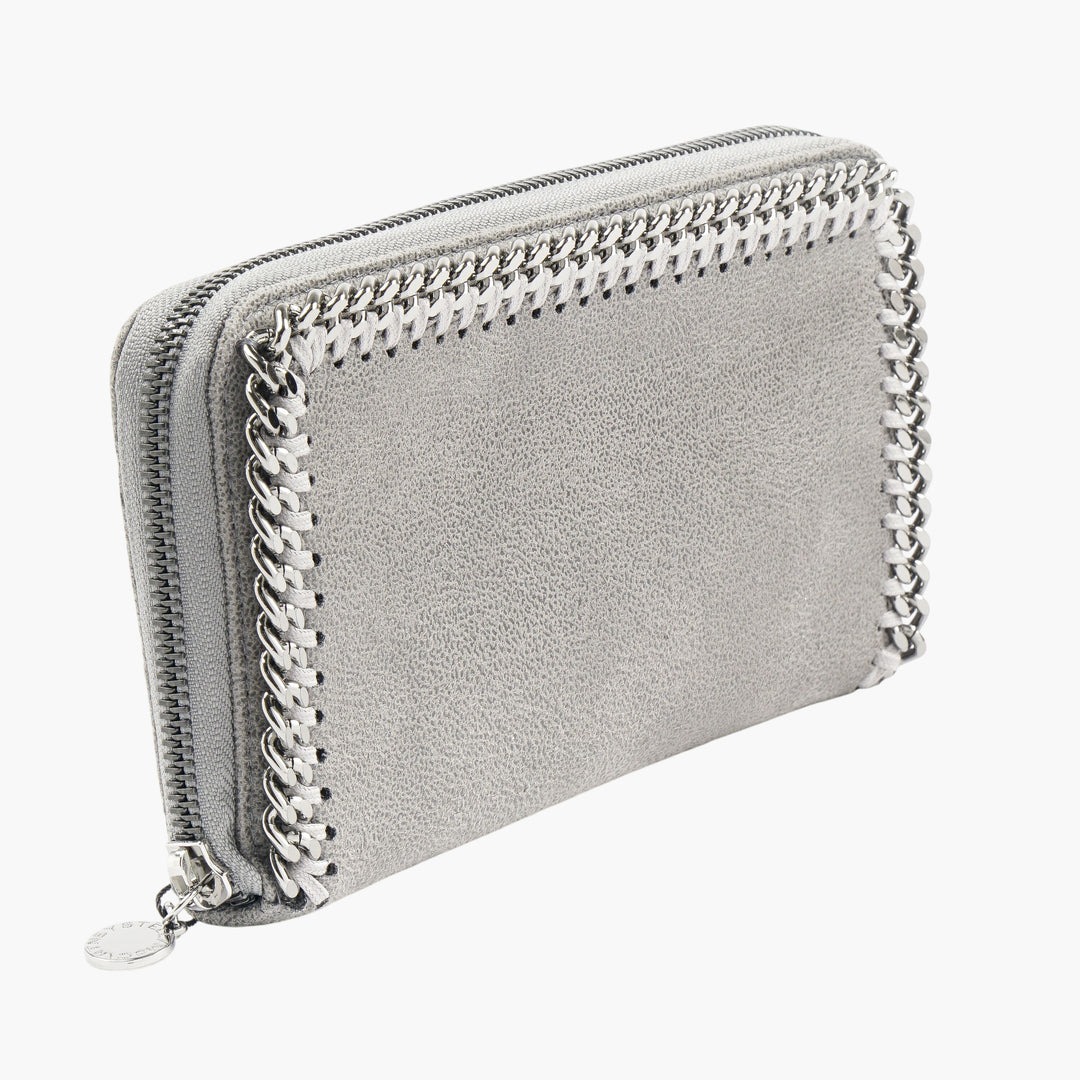 Stella McCartney Women's Grey-Silver Sustainable Wallet with Chain Detail