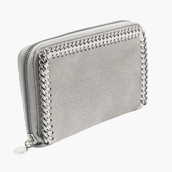 Stella McCartney Women's Grey-Silver Sustainable Wallet with Chain Detail