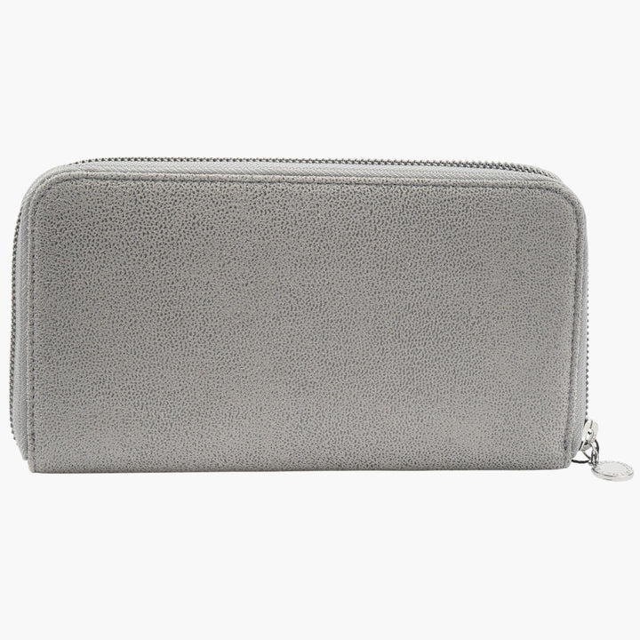 Stella McCartney Women's Grey-Silver Sustainable Wallet with Chain Detail