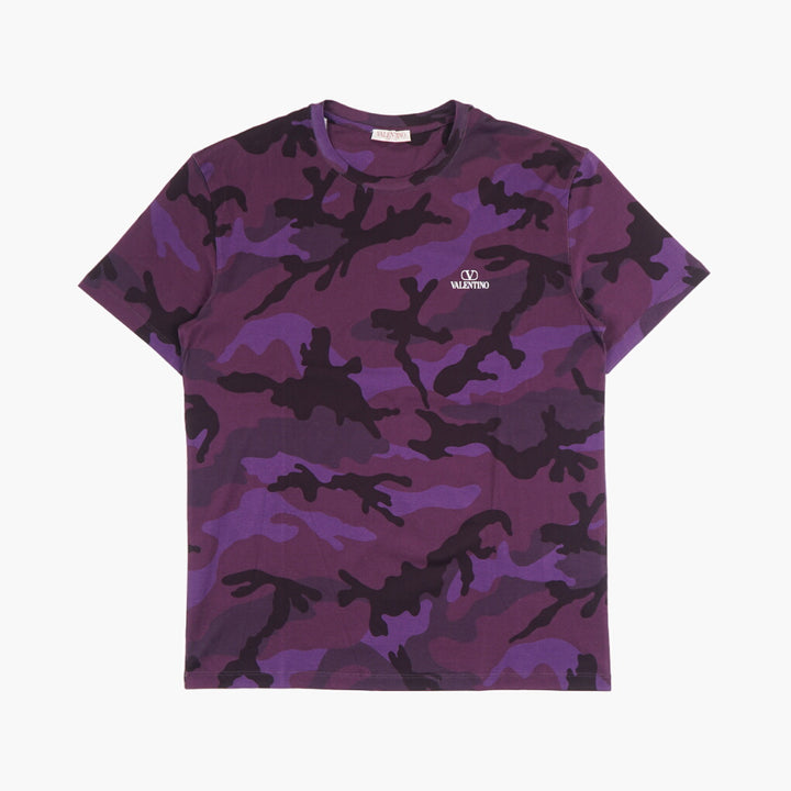 Valentino Violet Camouflage T-shirts and Polos - Luxury Brand Authenticity