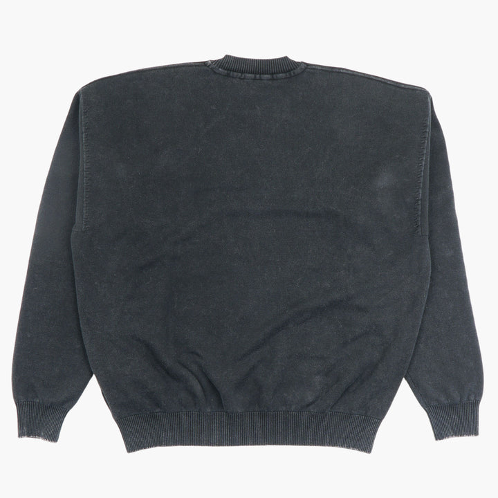 Off-White Black Sweater with Textured Logo - Contemporary Design and Everyday Comfort