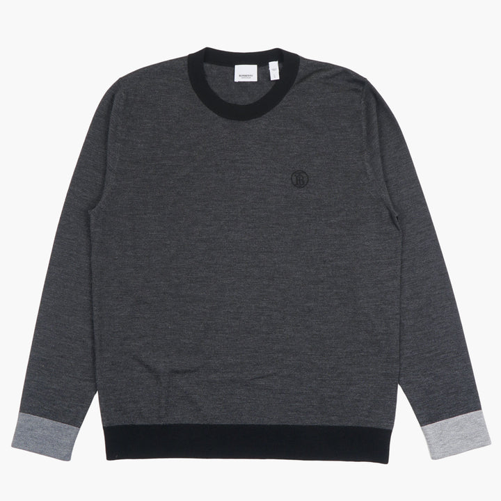 Burberry Wool Charcoal Sweater - Timeless Luxury and Comfort