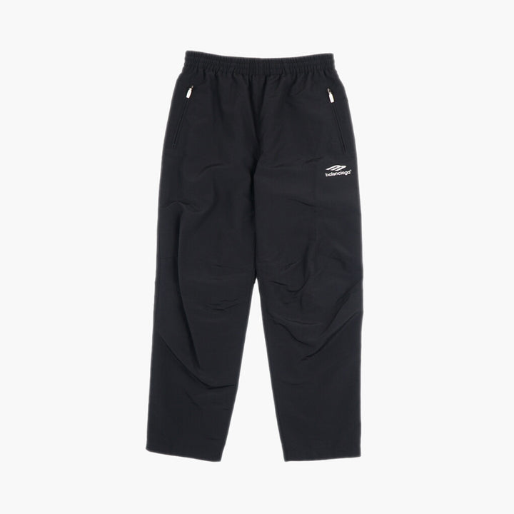 Balenciaga Made in Italy Nero Track Pants with Logo Detailing