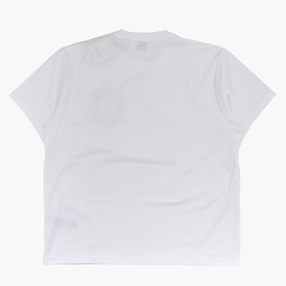 BURBERRY White T-Shirt with Iconic England Logo Patch