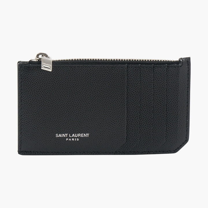 Saint Laurent Black Leather Wallet