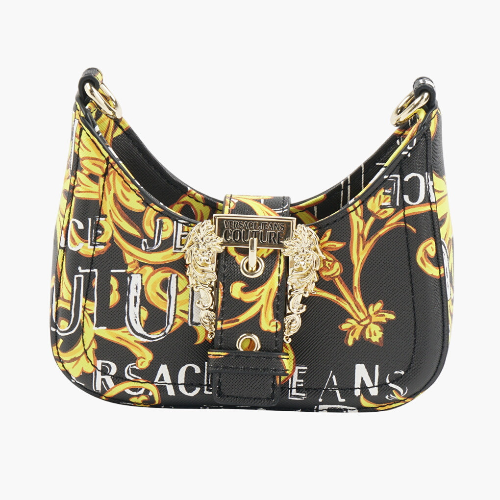 Versace Jeans Couture Bag - Black and Gold Baroque Pattern