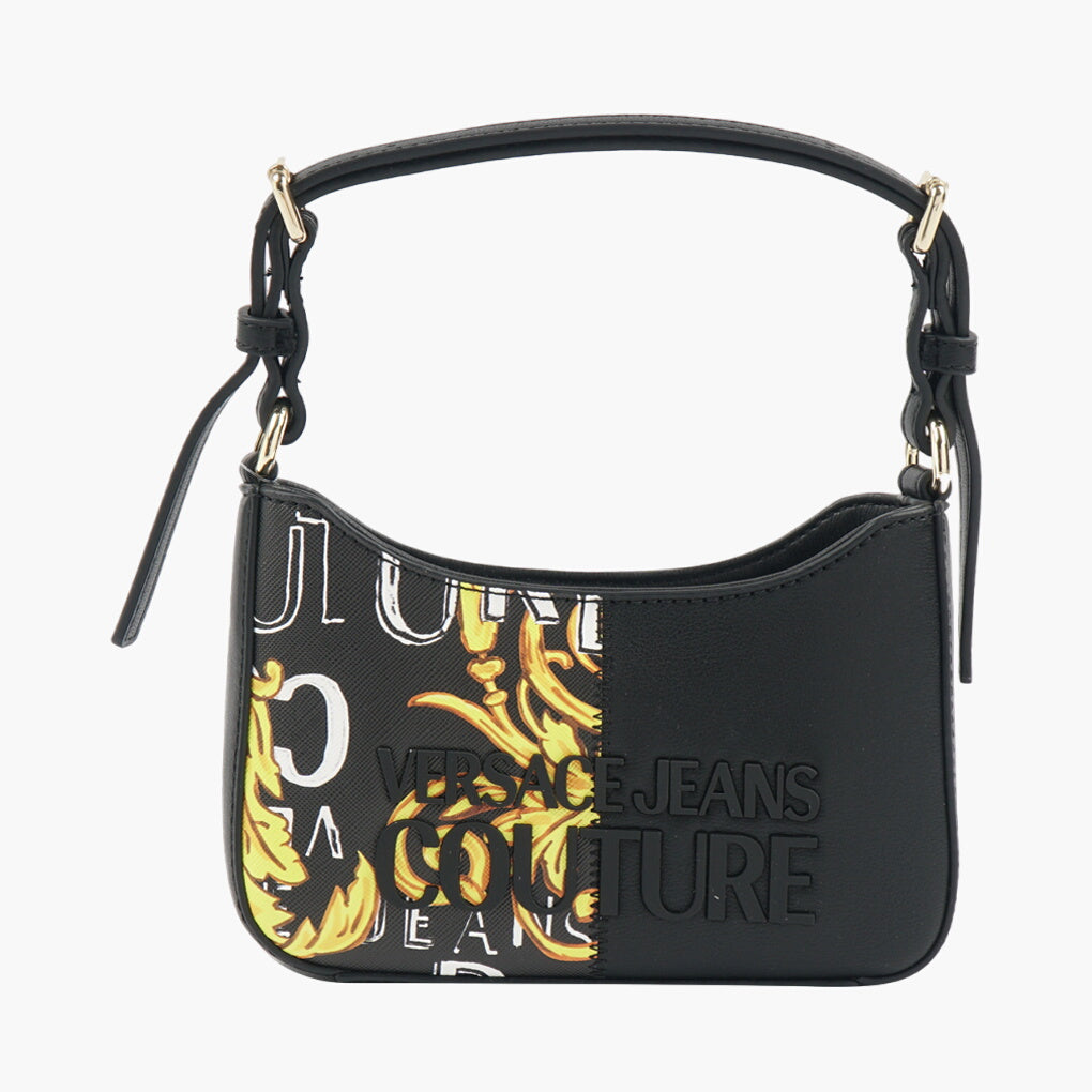 Versace Jeans Couture Bag - Luxury Black-Multi Designer Handbag with Adjustable Strap