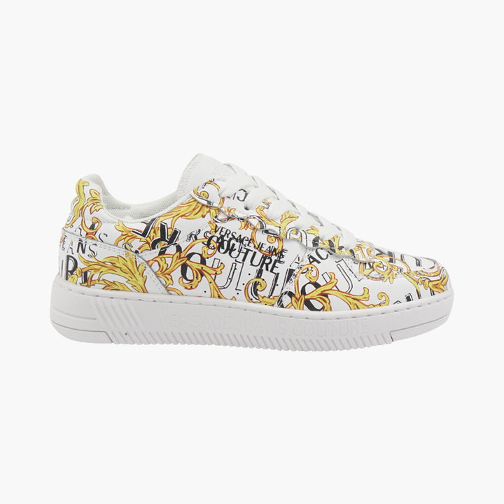 Versace Luxurious Baroque Print Sneakers - White-Multi