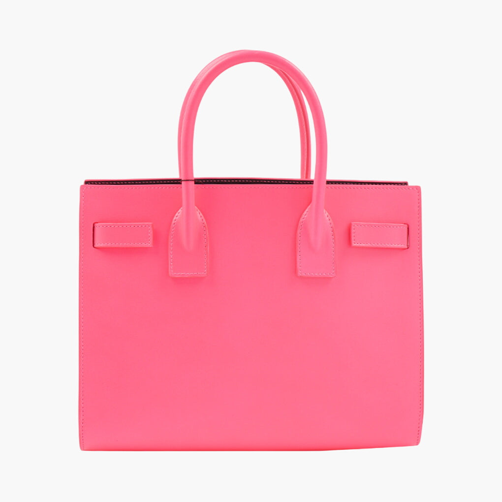 Borsa rosa di lusso Saint Laurent con interni spaziosi e design elegante