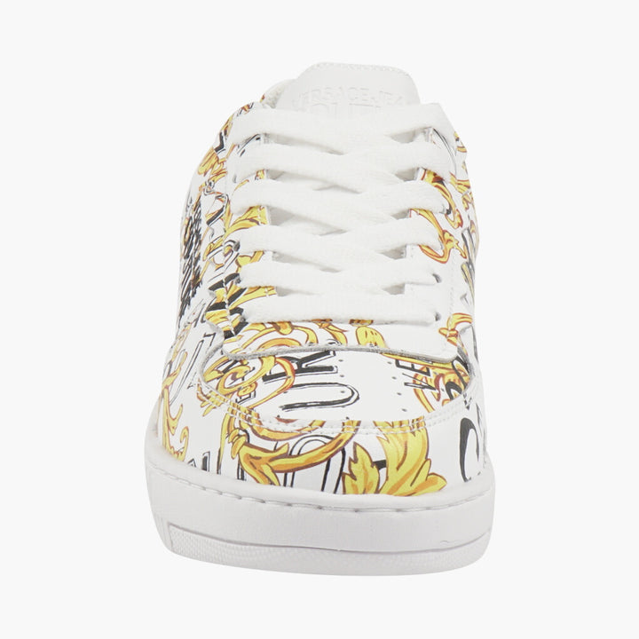 Versace Luxurious Baroque Print Sneakers - White-Multi