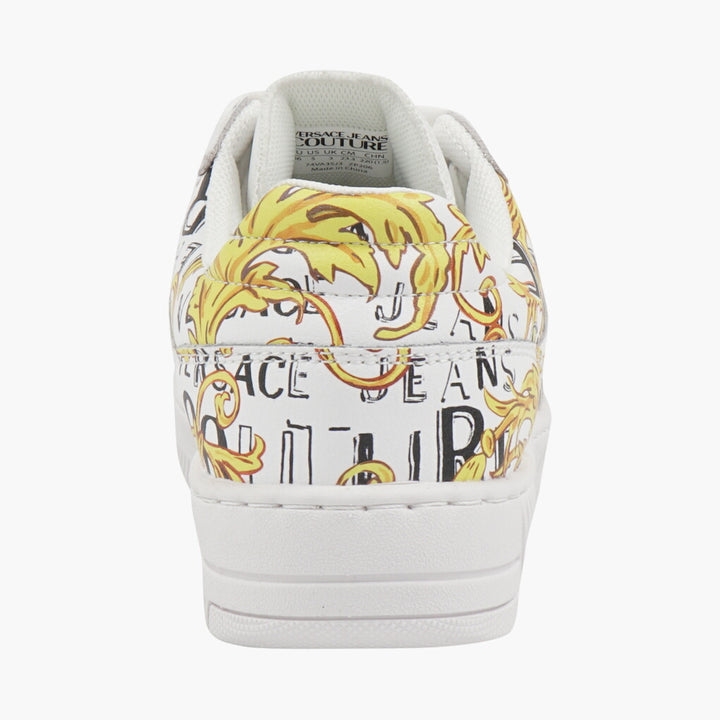 Versace Luxurious Baroque Print Sneakers - White-Multi