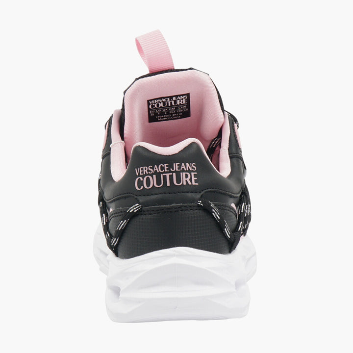 Versace Sneakers Black-Pink Stylish Streetwear with Iconic Branding