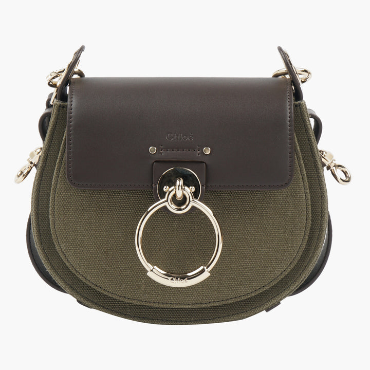 Chloè Brown-Green Bags with Gold-Tone Hardware - Sophisticated and Versatile Design