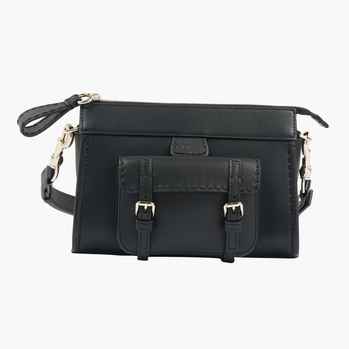 Chloè Black Leather Bag - Elegant and Compact Design