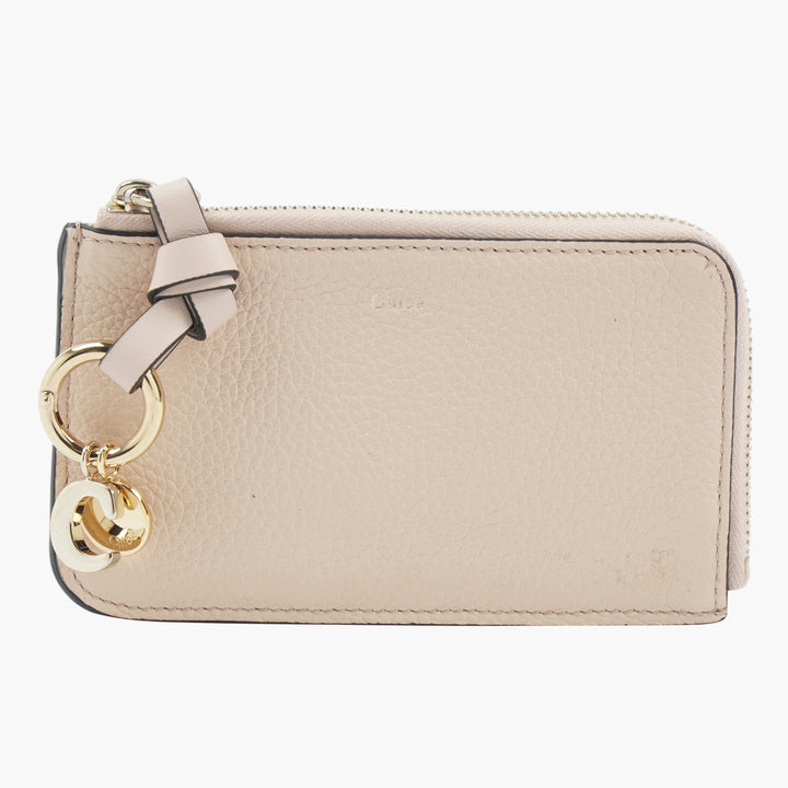 Chloè Elegant Pink Leather Wallet with Gold-Tone Hardware