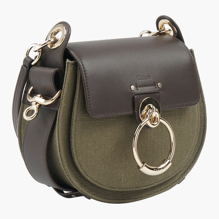 Chloè Brown-Green Bags with Gold-Tone Hardware - Sophisticated and Versatile Design