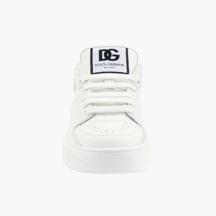 Dolce & Gabbana White Leather Sneakers - Made in Italy