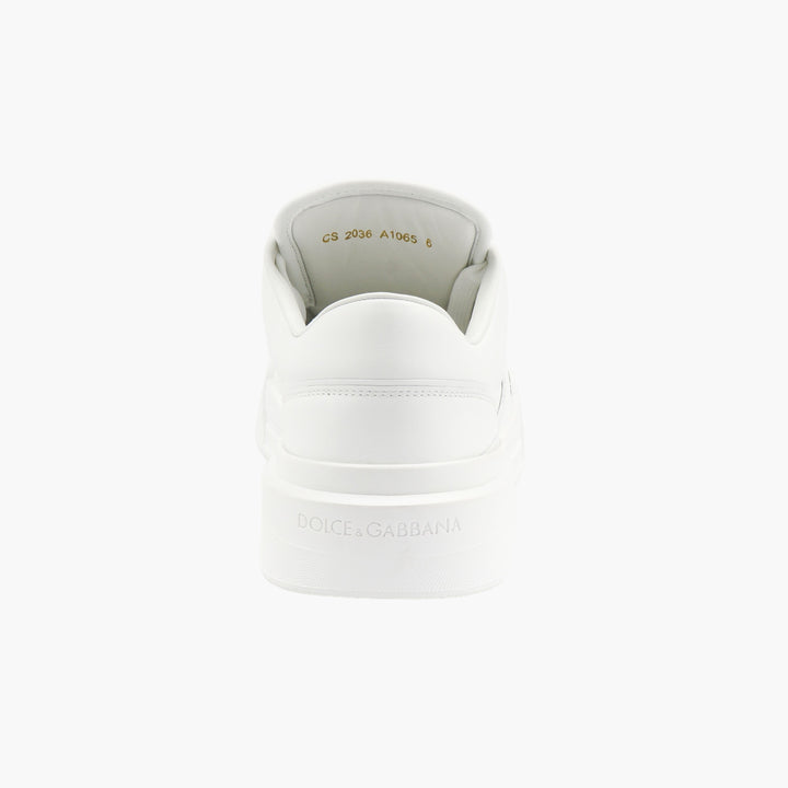 Dolce & Gabbana White Leather Sneakers - Made in Italy