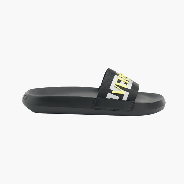 Versace Luxury Black Sandals with Iconic Branding