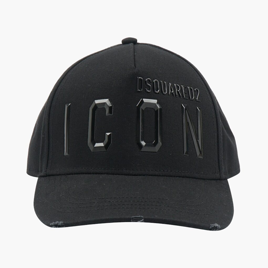 Dsquared2 Black ICON Hat - Stylish and Durable Accessory for Any Outfit