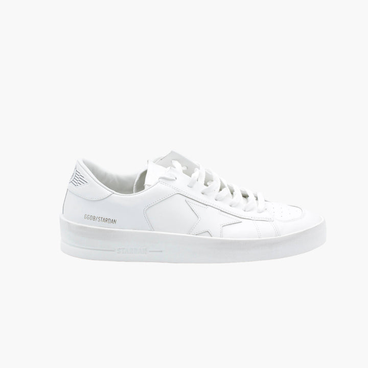 Golden Goose White Leather Sneakers with Signature Star Logo