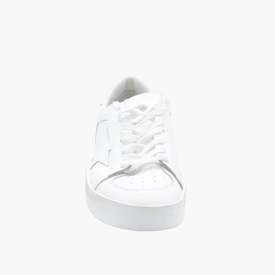 Golden Goose White Leather Sneakers with Signature Star Logo